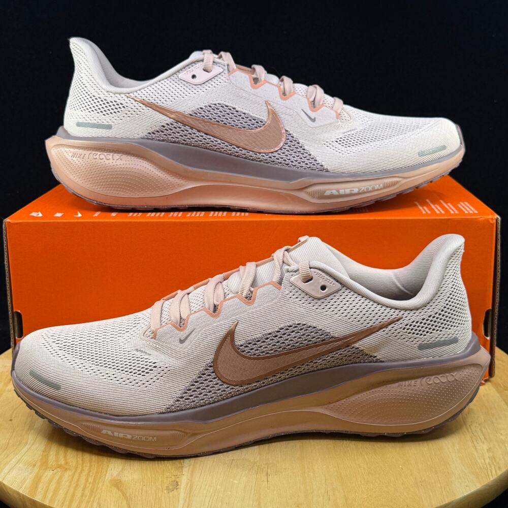 Nike Pegasus 41 Silt Red/Rose Gold/Taupe Grey Size 11.5W/ 10M FD2723-604 New